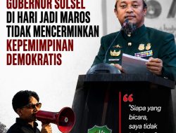 HPPMI Maros: Pernyataan Gubernur Sulsel di Hari Jadi Maros Mencederai Etika Kepemimpinan Demokratis
