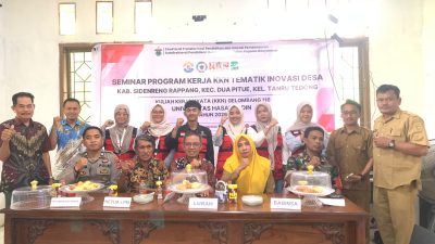 Mahasiswa KKN-T Inovasi Desa 116 Unhas Paparkan 10 Program Kerja Inovatif pada Seminar Program Kerja di Kantor Lurah Tanru Tedong