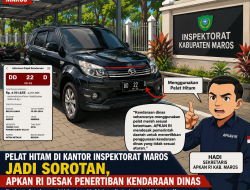 Pelat Hitam di Kantor Inspektorat Maros Jadi Sorotan, APKAN RI Desak Penertiban Kendaraan Dinas
