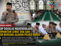 Penuh Haru, AKBP Douglas Mahendrajaya Berpamitan Lewat Doa dan Zikir Bersama Jajaran Polres Maros