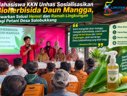 Mahasiswa KKN Unhas Sosialisasikan Bioherbisida Daun Mangga, Tawarkan Solusi Hemat dan Ramah Lingkungan bagi Petani Desa Salobukkang