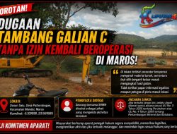 Ujian Perdana Kapolres Baru: Dugaan Tambang Ilegal Kembali Muncul di Maros