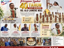 Perayaan Syukur 40 Tahun Hidup Membiara, RD. Alo Lamere MSC