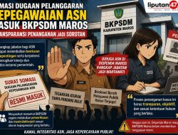 Somasi Dugaan Pelanggaran Kepegawaian ASN Masuk BKPSDM Maros, Transparansi Penanganan Jadi Sorotan