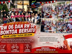 Semangat Kemerdekaan Menggema di Bontoa, Kolaborasi RW 06 dan RW 08 Sukses Meriahkan Tujuh Belasan