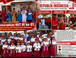 Desa Alusi Batjas Semarakan HUT RI ke – 81 Dengan Lomba Dan Penyerahan Beasiswa Untuk Siswa SD Yang Berprestasi