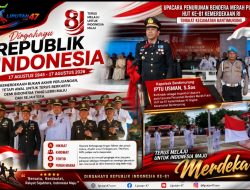 Kapolsek Bantimurung Pimpin Upacara Penurunan Bendera HUT RI ke-81, Semangat Merdeka Menggema di Bumi Bantimurung