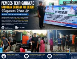 Pemdes Tenrigangkae Salurkan Bantuan Air Bersih, Ringankan Krisis Air Warga Amerta Residence