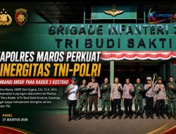 Kapolres Maros Perkuat Sinergitas TNI-Polri, Sambangi Brigif Para Raider 3 Kostrad