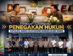 Perkuat Sinergitas Penegakan Hukum, Kapolres Maros Silaturahmi dengan Kajari