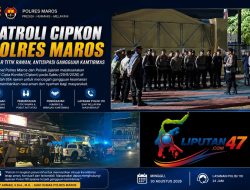 Patroli Cipkon Polres Maros Sasar Sejumlah Titik Rawan, Jaga Kamtibmas Tetap Kondusif