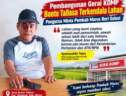 Pembangunan Gerai KDMP Bonto Tallasa Terkendala Lahan, Pengurus Minta Pemkab Maros Beri Solusi
