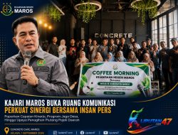 Coffee Morning Bersama Insan Pers, Kajari Maros Buka Ruang Komunikasi dan Paparkan Capaian Penegakan Hukum