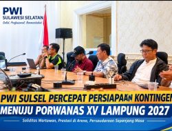 PWI Sulsel Percepat Persiapan Kontingen Menuju Porwanas XV Lampung 2027