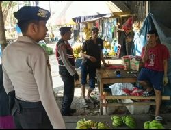 Patroli Dialogis di Pasar, Polres Maros Ajak Pedagang Bersama Jaga Kamtibmas