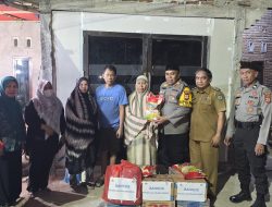 Polsek Lau Salurkan Bantuan Korban Kebakaran di Maros, Wujud Kepedulian Polri kepada Masyarakat