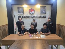 Satresnarkoba Polres Maros Amankan Pria di Bontoa, 20,39 Gram Diduga Sabu Disita