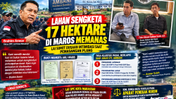 LAHAN SENGKETA 17 HEKTARE DI MAROS MEMANAS, LAI SOROT DUGAAN INTIMIDASI SAAT PEMASANGAN PLANG
