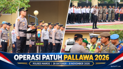 Polres Maros Gelar Operasi Patuh Pallawa 2026, Sasar 9 Pelanggaran Prioritas